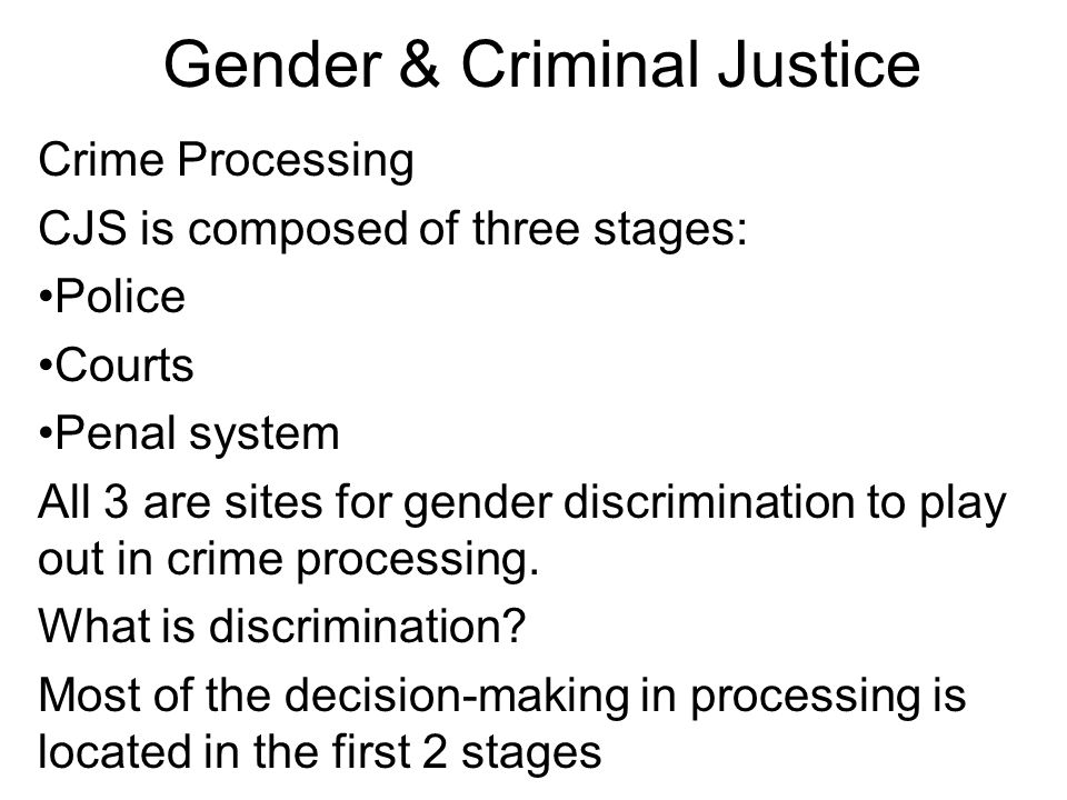 Gender bias in our court system